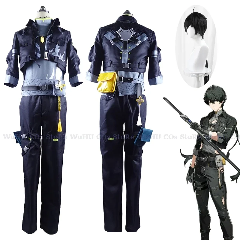 Game Wuthering Waves Rover Cosplay Costume Rover Wig Women Men Combat Suit Uniform Halloween Party Carnival Outfits Roleplay