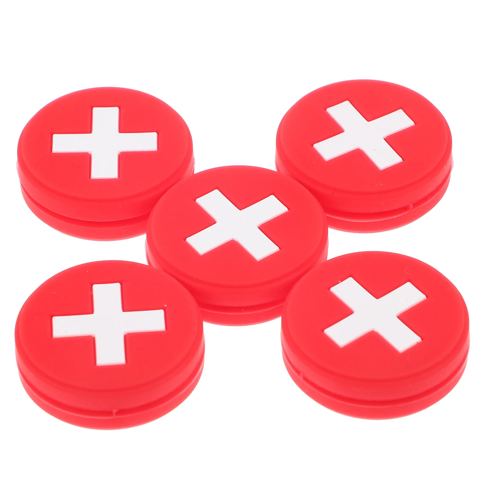 

5 Pcs Tennis Racket Shock Absorber Shocking Dampening Supplies Shocks Tiny Swiss Flag Absorbers