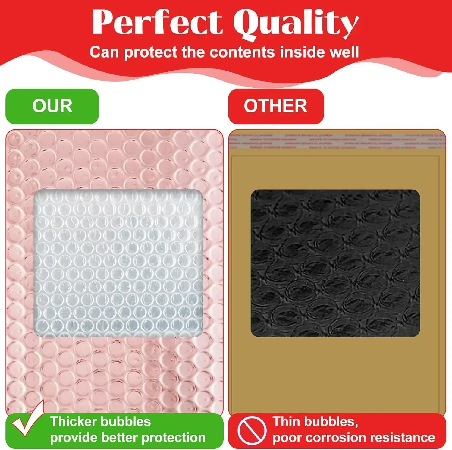 50Pcs Bubble Mailer Shipping Bag Multi Color Holographic Small Business Supplies Metal Bubble Mailer Bags Envelope Mailing