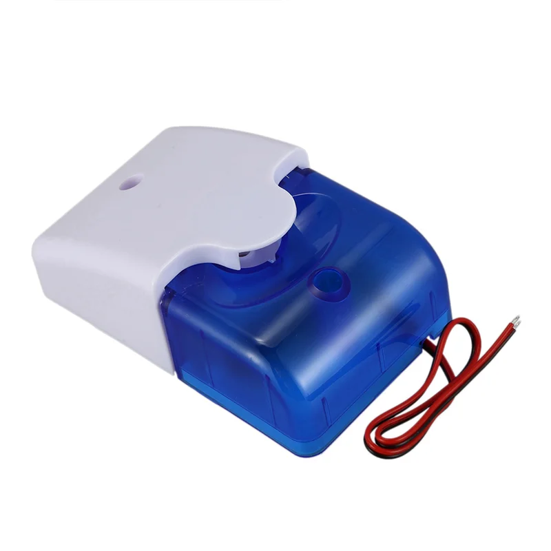 Daily Sale 4X Mini Wired Strobe Warning Siren Durable DC12V Sound Alarm Flashing Light Sound Siren Horn Security Alarm System 11
