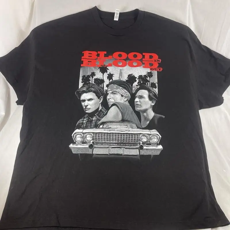 تي شيرت كلاسيكي من BLOOD IN OUT MOVIE CA LA FILM OG CALI WEST CULT مقاس 3xl #1