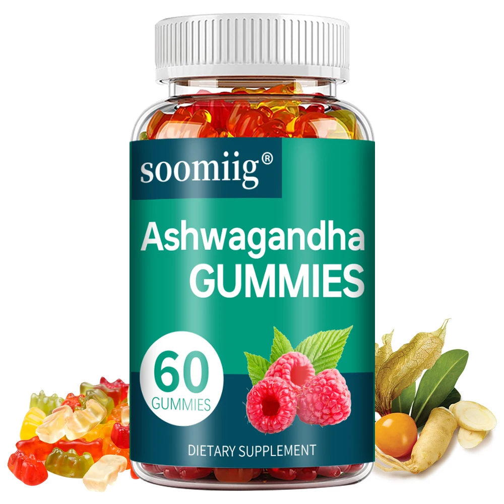 Organic Ashwagandha Gummies for Anxiety & Stress Relief and Immune Support