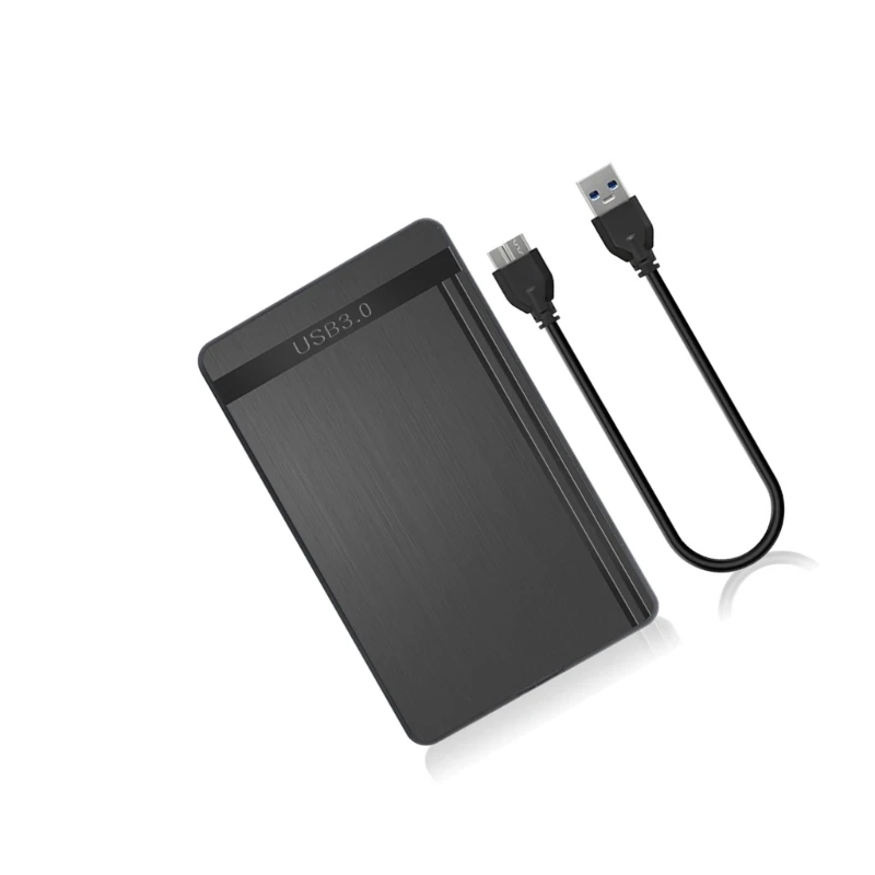 Fast Speed USB3.0 External Enclosure For 2.5inch SSDs HDD Portable Storage With Brushed PC Shell