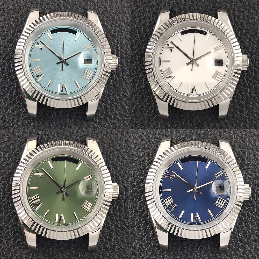 

Корпус для часов 36 мм/39 мм 8285 из нержавеющей стали 316L с сапфировым стеклом, аксессуары для часов 8285, совместимые с механизмом Miyota 8285