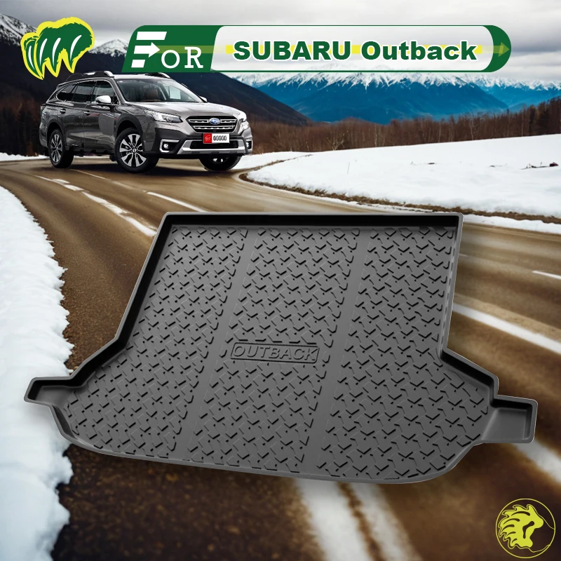 

For SUBARU Outback 2015-2024 TPE Custom Fit Car Trunk Mat All Season Black Cargo Mat 3D Shaped Laser Measured Trunk Liners