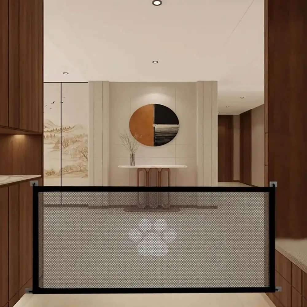 Adjustable Mesh Pet Gate - Durable, Portable & Easy Installation - Indoor/Outdoor Safety Barrier