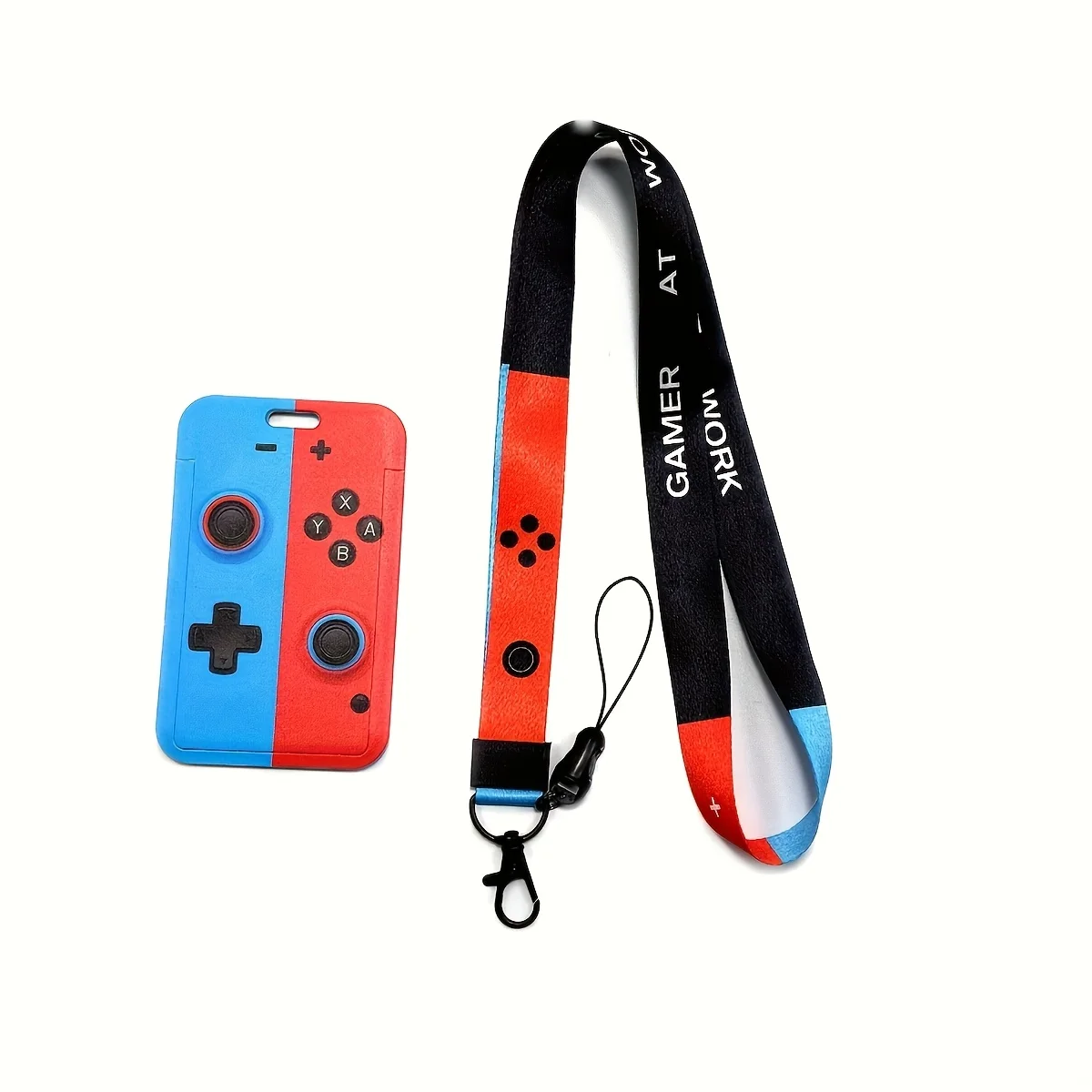 Game Controller Badge Holder Name Tag Lanyard ID Card Neck Strap Keychain Certificate Stand