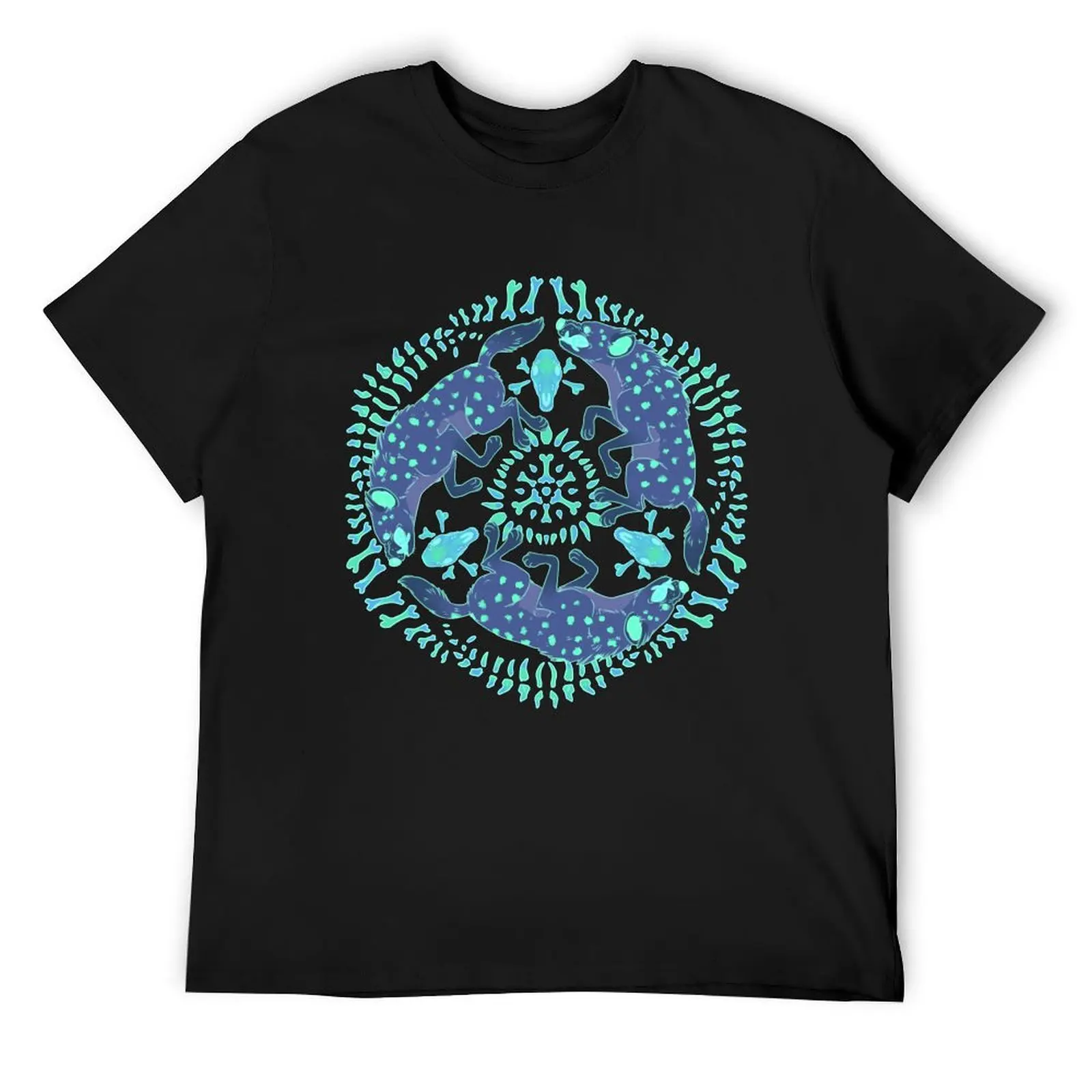 

Neon Hyena T-Shirt vintage t shirts rapper graphic tees Blouse mens graphic t-shirts