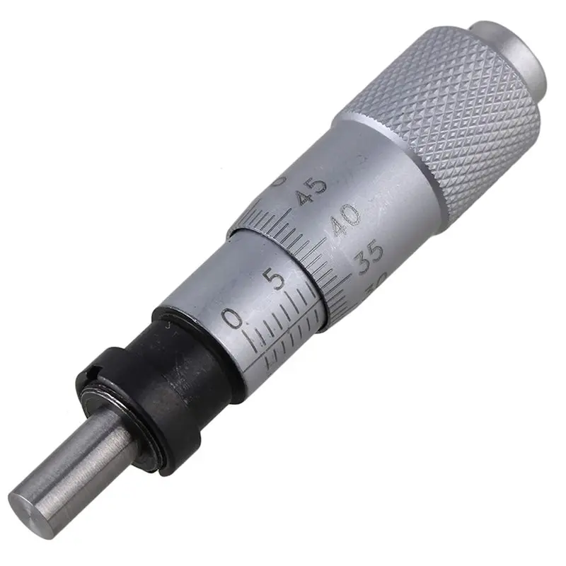 IALJ-Micrometer Head Measure Tool 0-13Mm Flat Type Plain Thimble +/-0.01Mm Accuracy With Mounting Nut