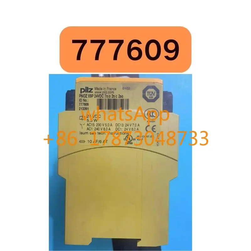 مرحل الأمان المستعمل PNOZ X9P 777609   تم اختبارها بشكل جيد ووظيفةها سليمة