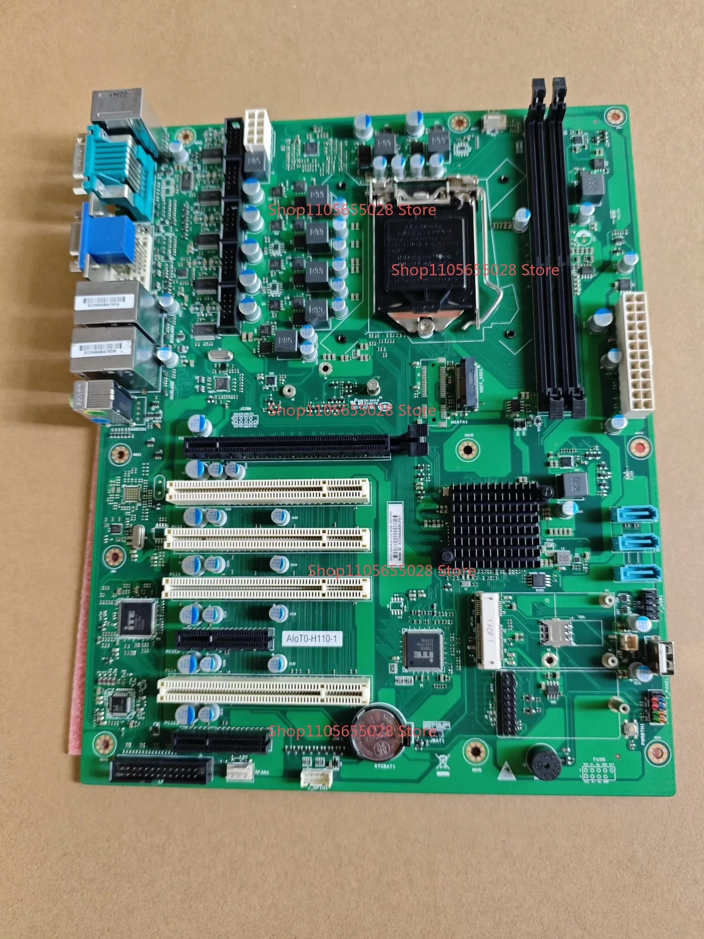 For AloT0-H110-1 Industrial Control Main Board, H110 Chipset, Support 6/7 Generation CPU. Rich Interface with Dual Network Ports