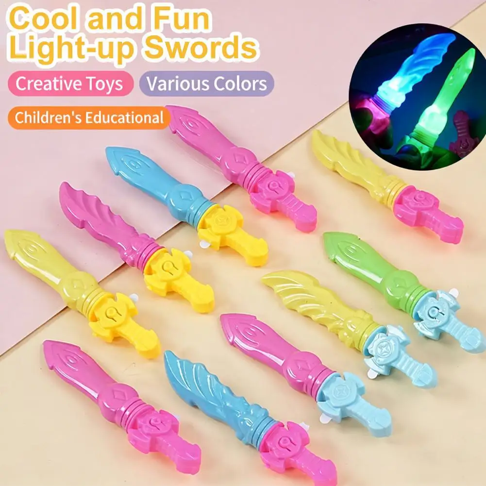 

Mini Glowing Sword Toy Party Props 1pcs Colors Are Random Glowing Knife Toys Perfect Gifts For Boys