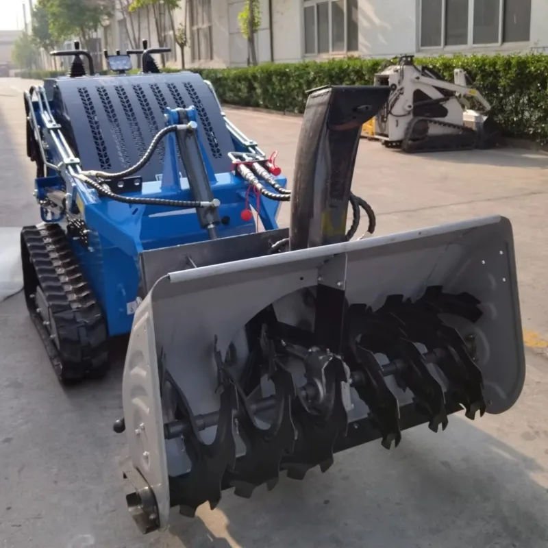 China Factory Front End Loaders Multi-Function Attachment Mini Skid Steer Loader With Snow Blower