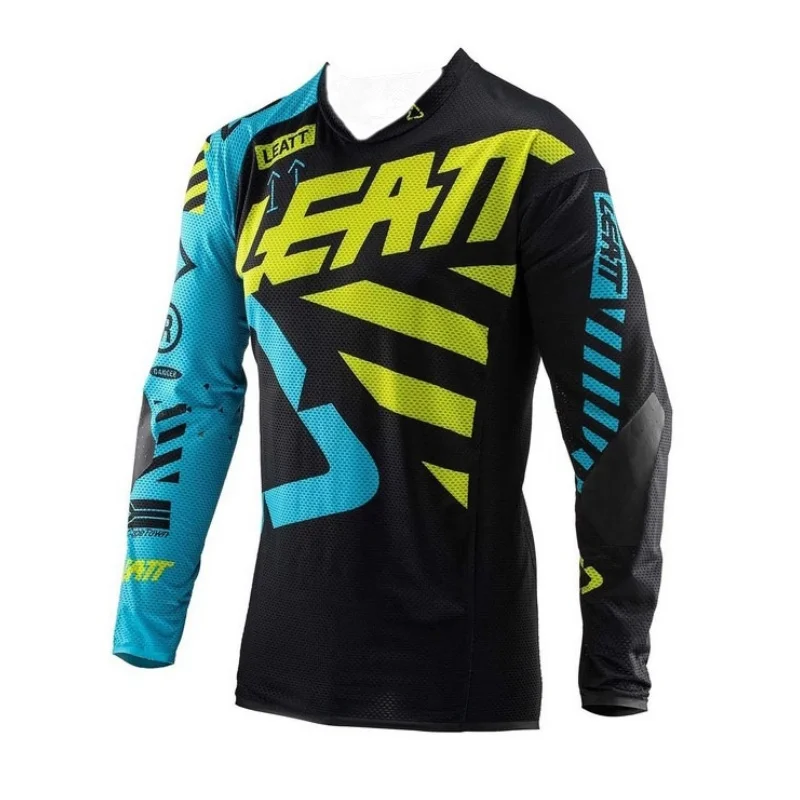 

Motorcycle Mountain Bike Jersey 3D Letter Print Outdoor Riding O-Neck Long Sleeve T-Shirt Fashion Cool Breathable Quick Dry Tops