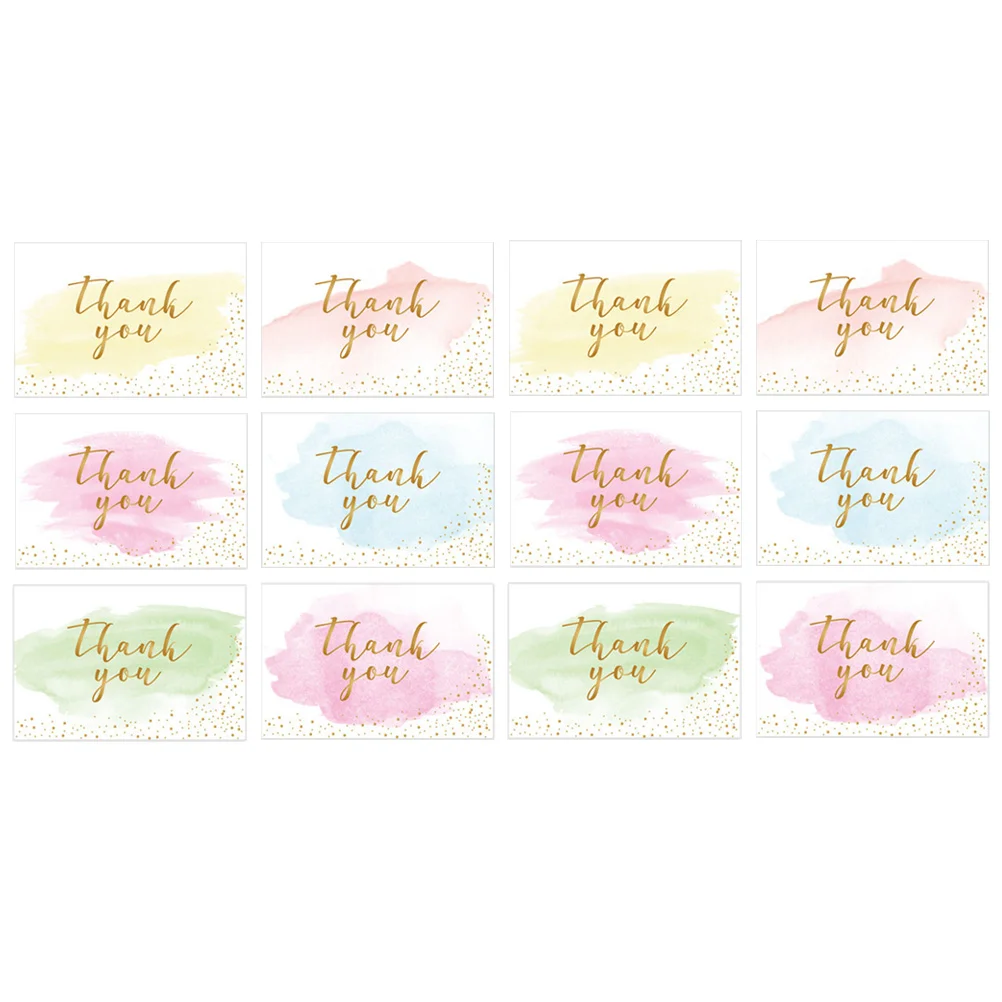 

12pcs Greeting Message Blessing Message Envelopes Thank Invitation Cards You Cards Family Friends Teachers