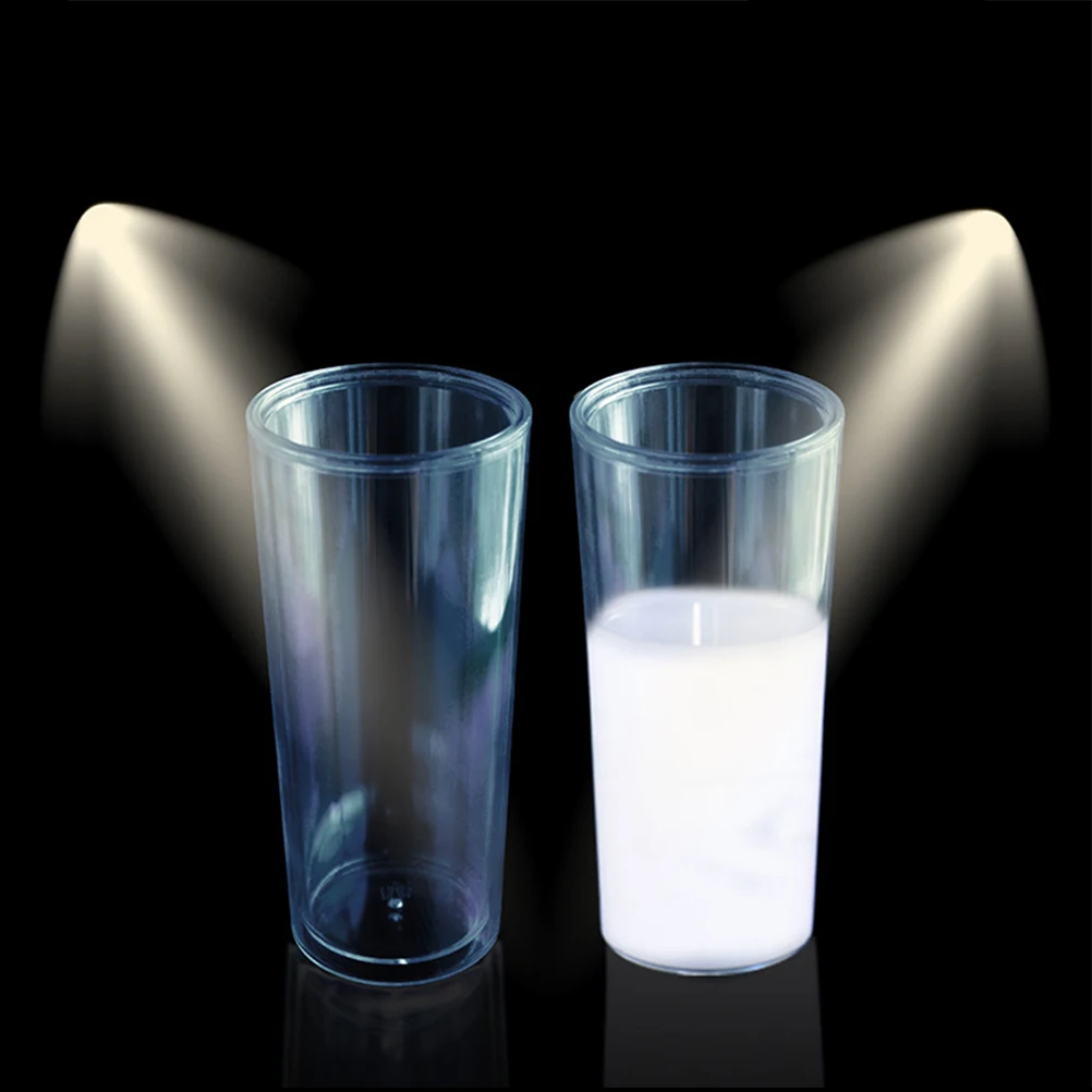 

1pc Props Milk Disappearing Transparent Funnel Trick Cups Stage Performance Durable Milk Container Bar Home Party