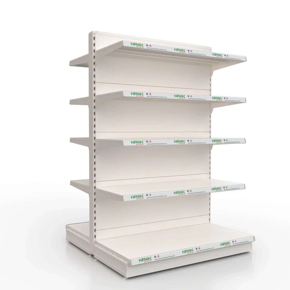 Iron Metal Shelf for Supermarket, Convenience Store Equipment, Snack Shop Display Racks, Gondola Shelves, 1PC