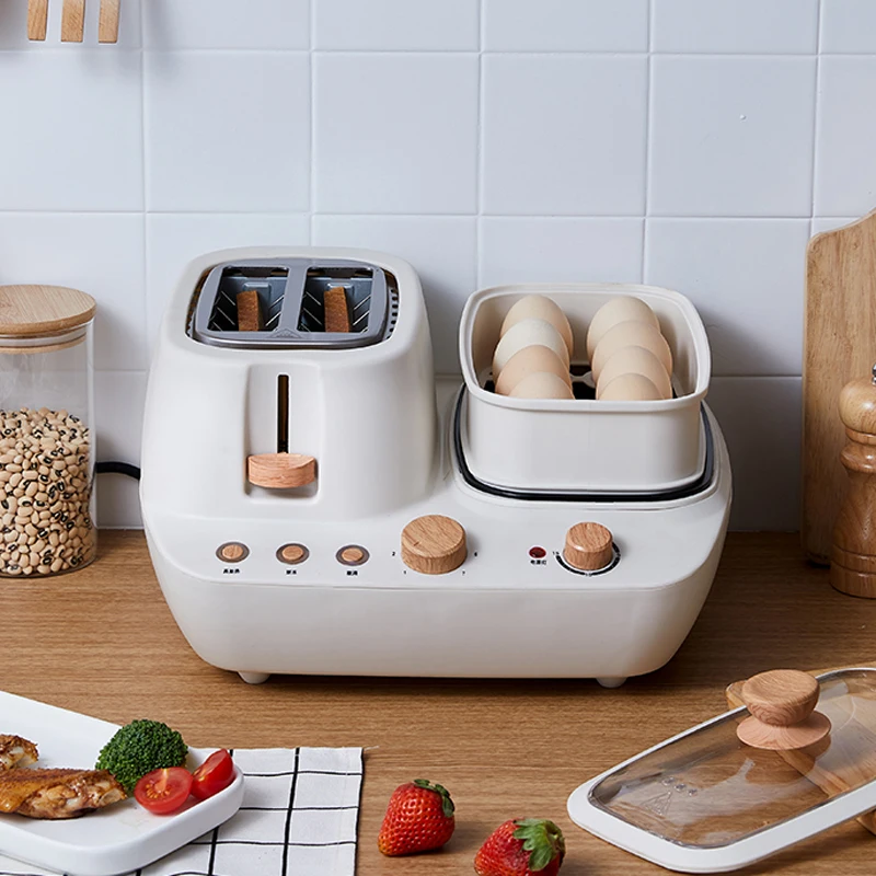 VL-107 máquina eléctrica multifunción para desayuno, tortilla, carne, Pizza, tocino y pan, olla para hervir huevos al vapor en el hogar