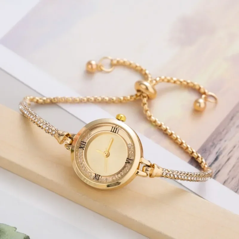 

Women's Steel Bracelet Watch Luxury Fashion Small Dial Watch Women's Quartz Watch Women's Elegant Fashion Everything Senior