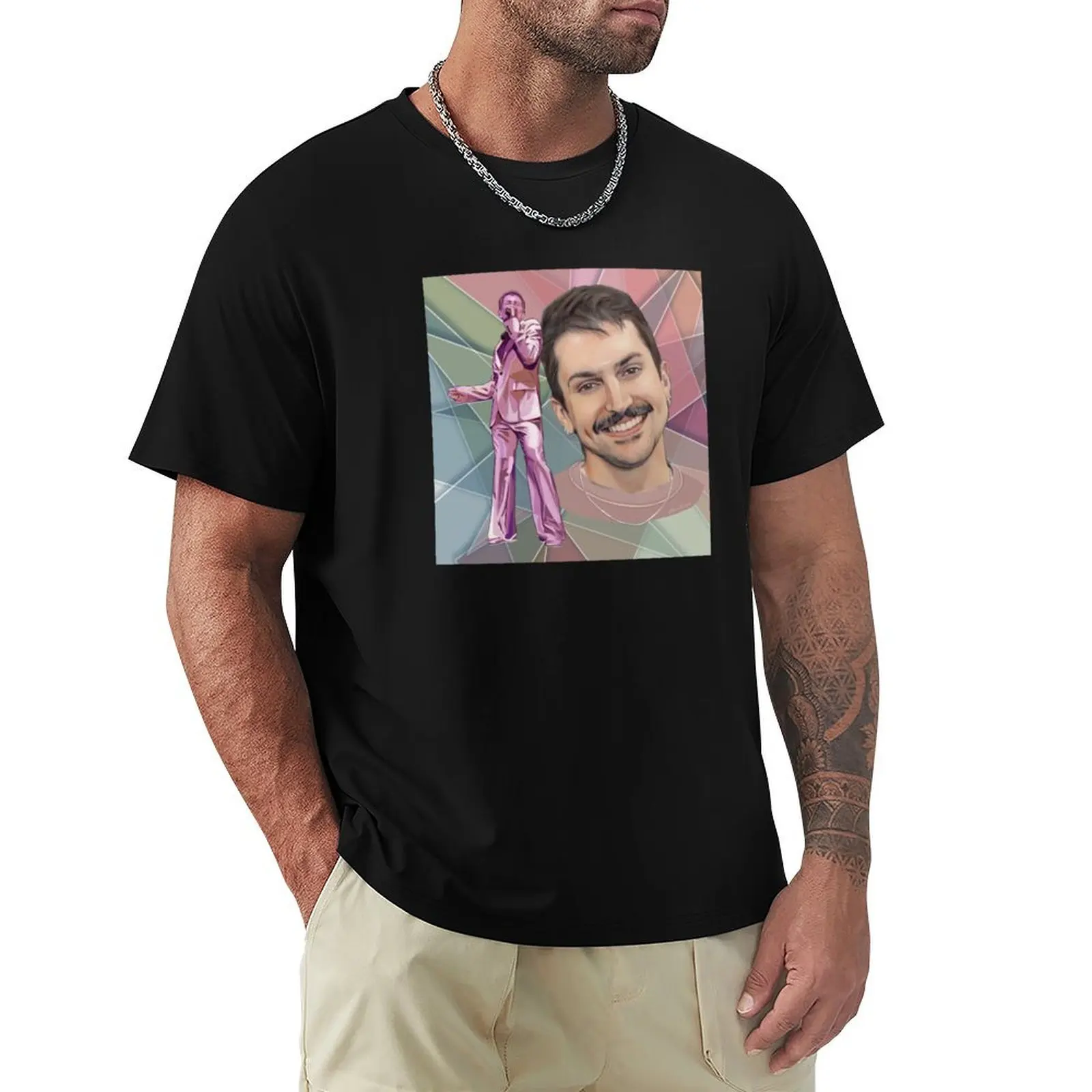 Mitch Grassi of Pentatonix T-Shirt Big Size Simple T-Shirt
