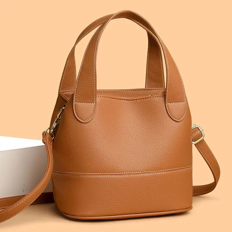 

Niche Fashion Soft Leather Women's High-end New Shoulder High-end Messenger Portable Versatile Temperament Commuting Handbags