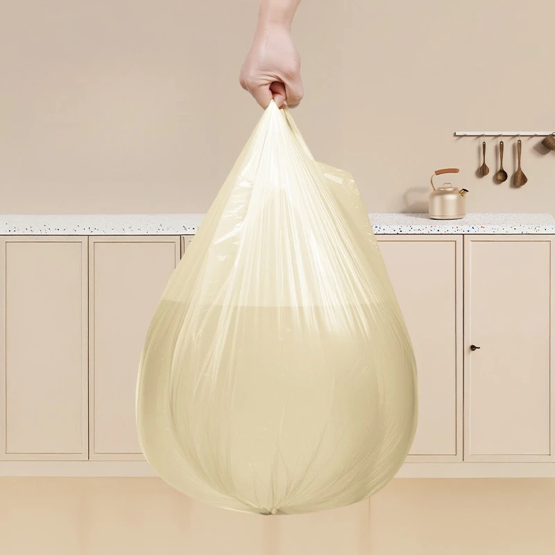Müllsäcke für den Hausgebrauch. Dicke und langlebige tragbare Plastiktüten für Küche und Badezimmer