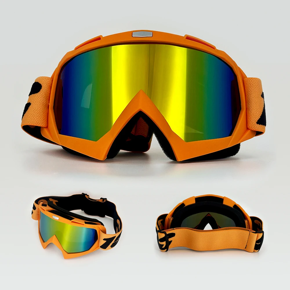 

100 Motorcycle Goggles Dustproof Racing Glasses Windproof for Men & Women Motocross Cycling Skiing Outdoor Off-Road Bike Goggle