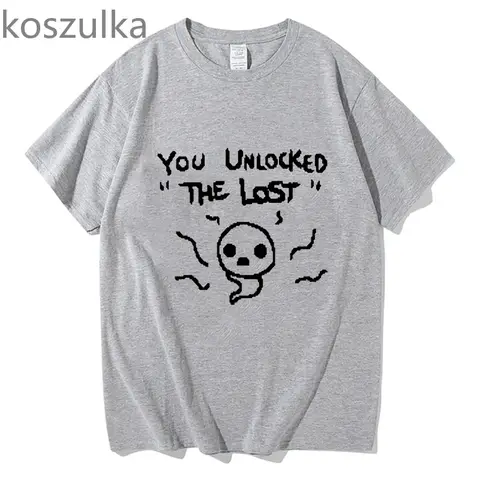 Bindning av Isaac Du låste upp den förlorade T-shirt Vintage grafiska T-shirts Herr Dam Mode Klassiska O-ringade Kortärmade T-shirts 8 best sales Isaac-t-shirt med bindning - №2