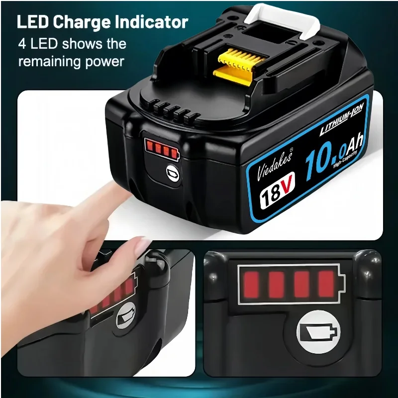 

Compatible for Makita 18V 6Ah/5Ah Battery for Makita Tool,DGA504、DTD173、TW004G、DGA506 Rechargeable Replacement Lithium Battery