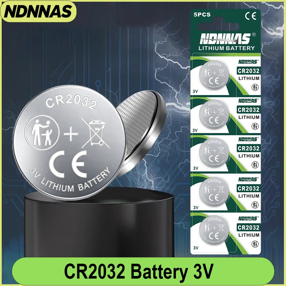 

5-50PCS CR2032 Battery 3V 245mAh Non-Rechargeable Lithium Coin Cell DL2032 BR2032 ECR2032 For Watch Car Remote Calculator Toys