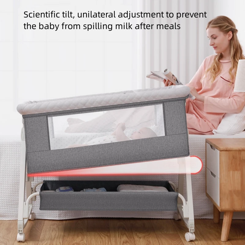 Portátil Multi-Function Berço para o recém-nascido, Cesta de dormir, removível, Folding, Splice, Rainha, Basinet, BB