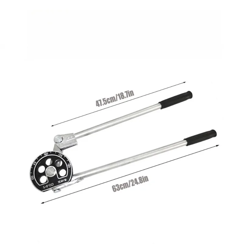 Hand Operated Lever Tube Bender Angle Indicator Design For Refrigeration Copper Aluminum Stainless Thin‑Wall Pipe Work