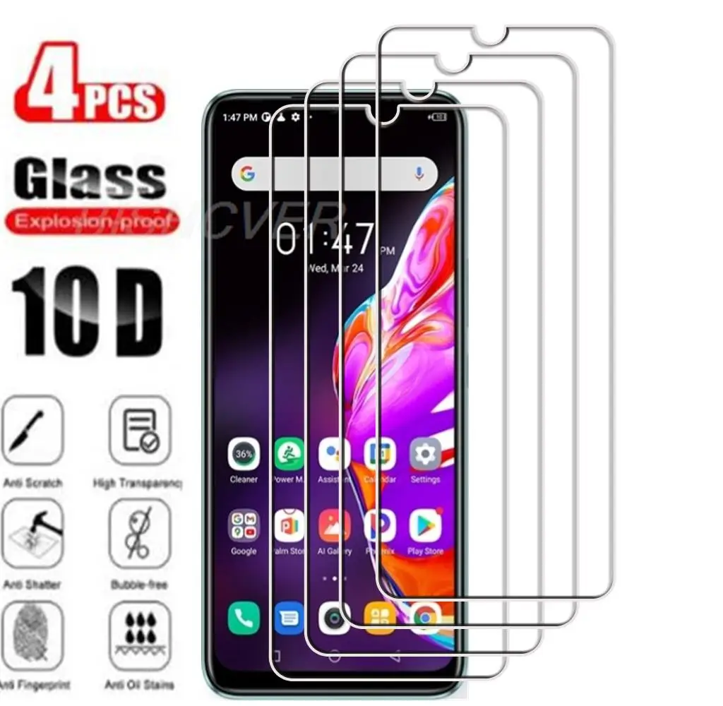 4Pcs Tempered Glass For Infinix Hot 10S NFC 6.82