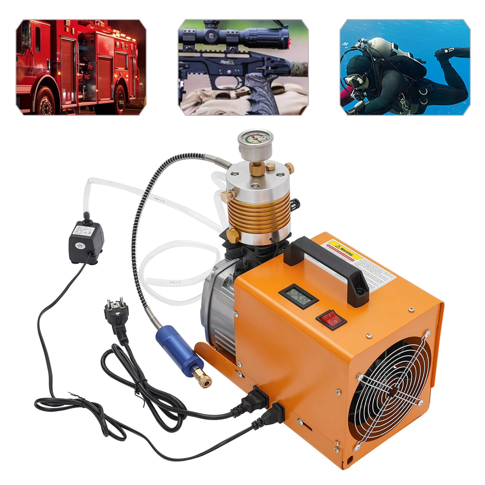 Electric High-pressure Air Pump 30MPA 26.4gal/min 1.8KW Air Compressor Pump for Industrial Pipeline Testing Tire Inflation