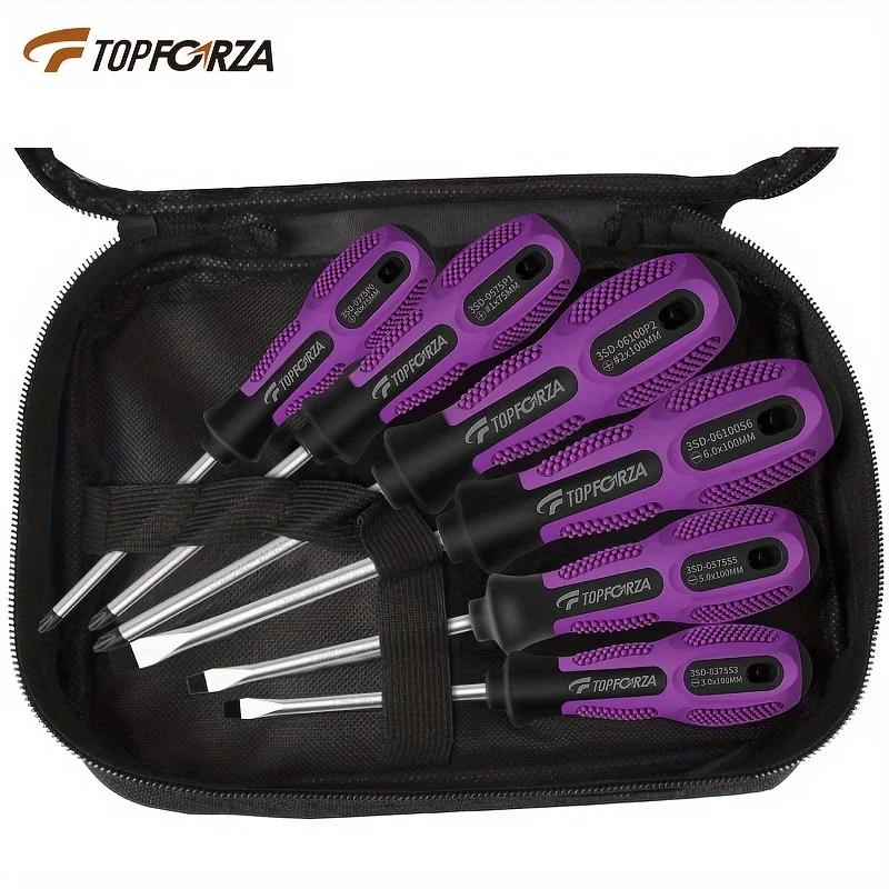 

The 6-piece magnetic screwdriver set, with chrome vanadium steel bits, is a set of hand tools for household repair.