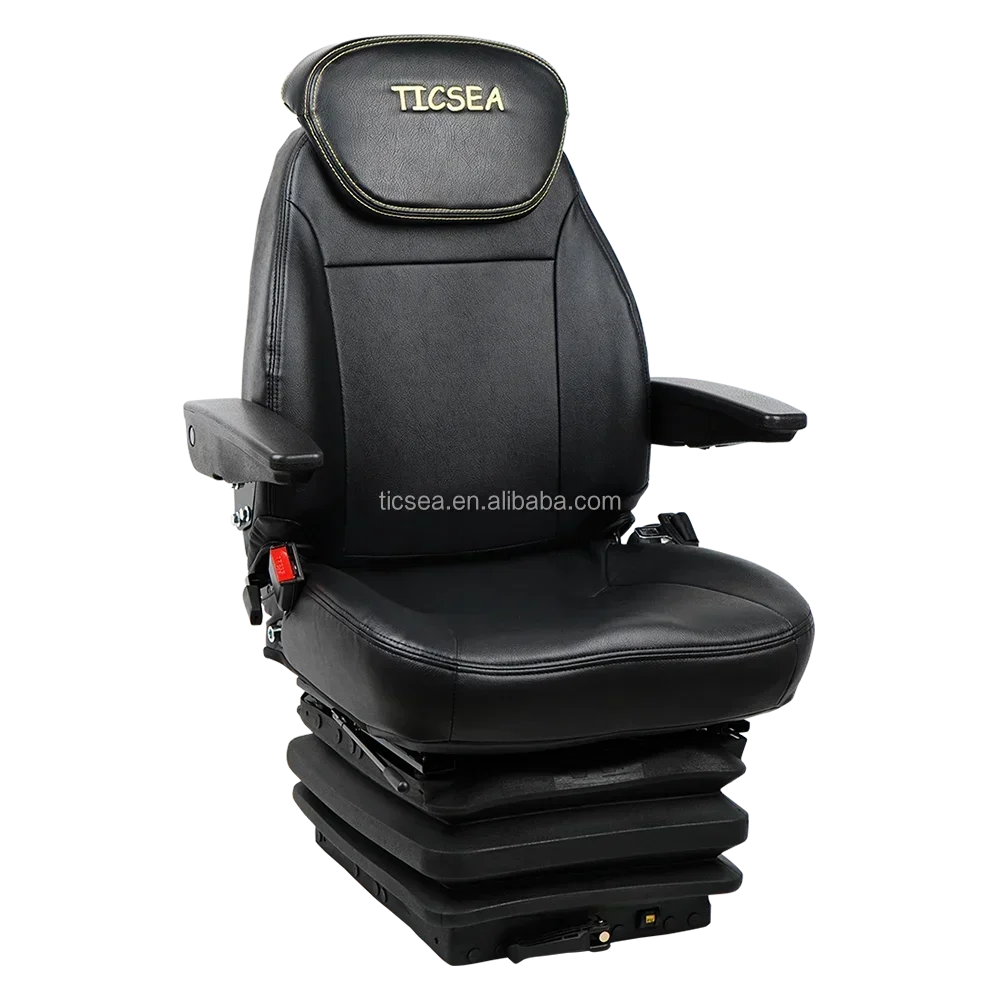 Asiento de Tractor com suspensión mecánica, assento con peso ajustável, estilo lujoso