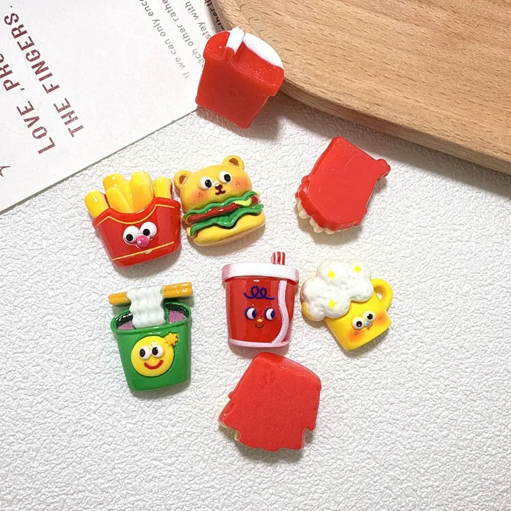 Kawaii Mini French Fries Desserts Resin Miniature Figure for Scrapbooking DIY Crafts Collection Desktop Micro Landscape Decor