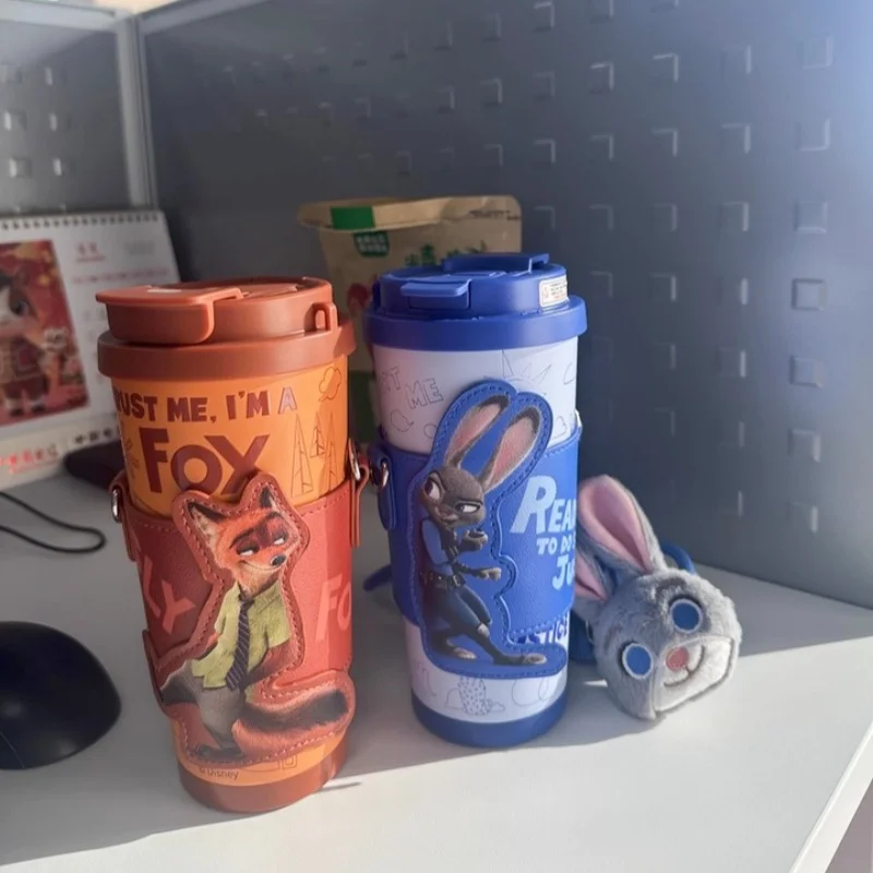 

In-Stock Zootopia Nick Wilde Stainless Steel Tumbler Coffee Cup Student Water Bottle Cartoon Travel Couple Cup Festival Gift