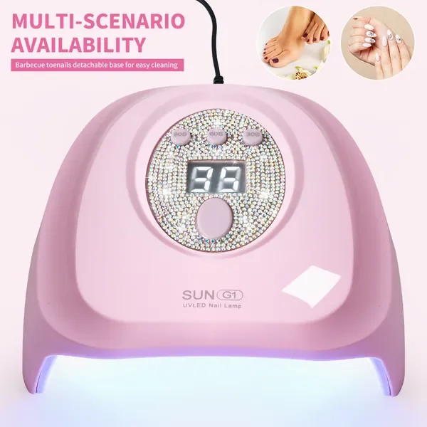 UV LED-nagellamp 24LED 72W gelnageldroger met automatische sensor en 3 timers