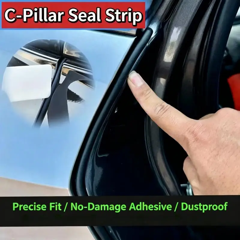 Car Door Rubber Seal Strip Universal Car Door Weatherstrip For C Pillar Protection Sealant Strip For Car Accessories