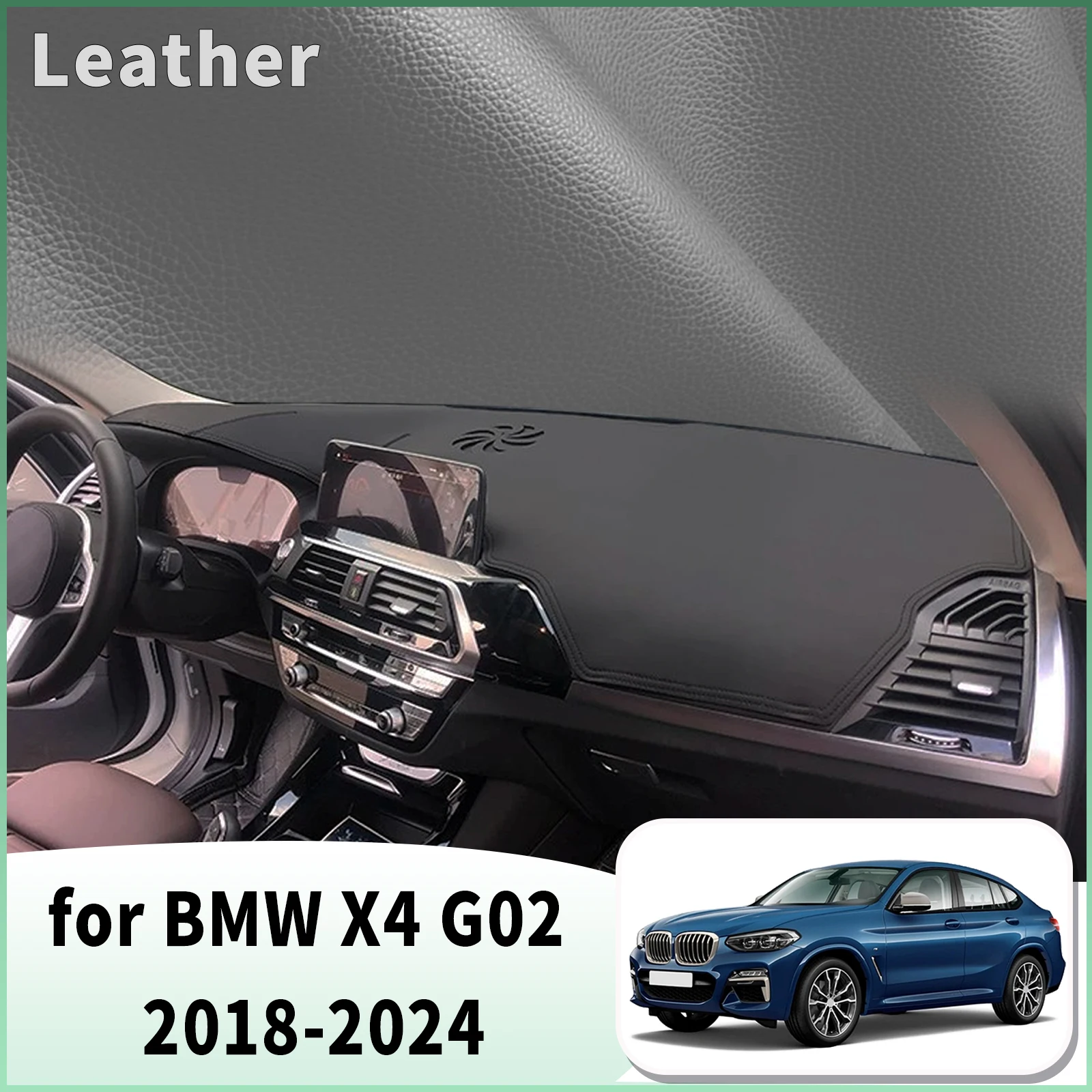 for BMW X4 G02 2018-2022 2023 2024 Dash Mat Dashboard Cover Dashmat Universal Anti-Reflection Heat Insulation Sun Protection