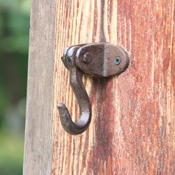 European Style Creative Cast Iron Hooks Retro Single Hook Courtyard Wall Cloakroom Decoration