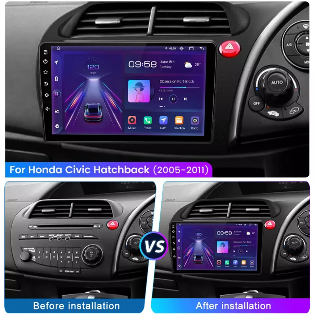 Black Input Car Radio Connect Devices Easily For Seamless Integration RDS D SP Touch Screen