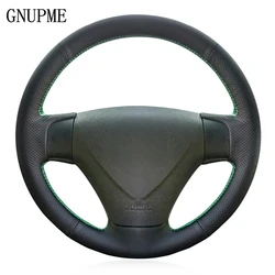 DIY Black Artificial Leather Car Steering Wheel Cover for Kia Rio Rio5 Hyundai Getz (Facelift) 2005-2011 Accent 2006-2011