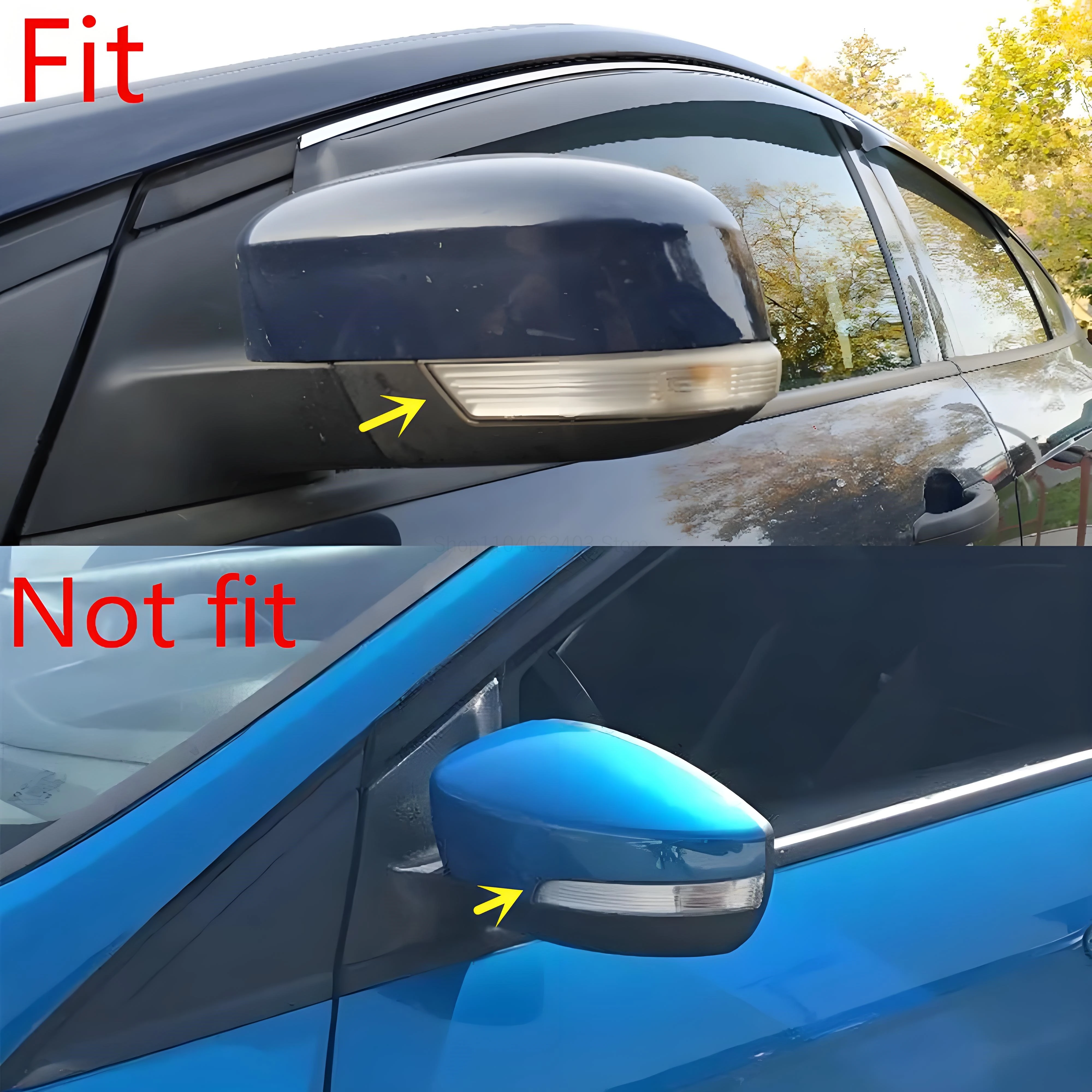 

Car rearview mirror housing - Suitable for Ford Focus MK2 MK3 (Mondeo MK4) reflective mirror housing - Rear mirror cover