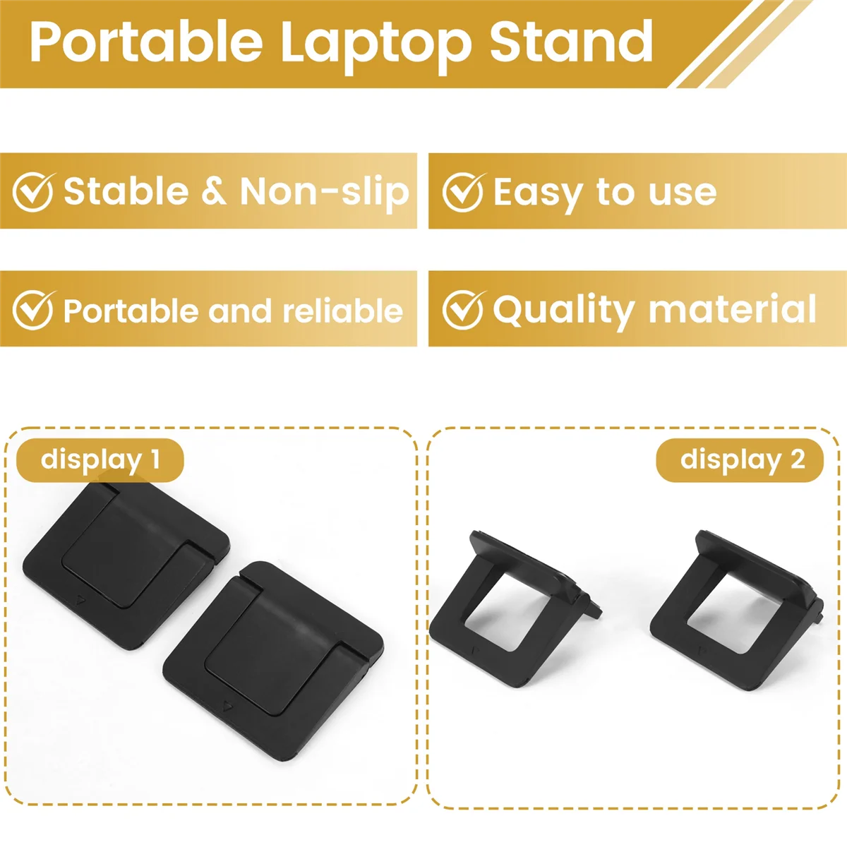 SMIEA Riser per tastiera, supporto per tastiera da scrivania, supporto per laptop da scrivania, supporto per laptop portatile compatibile per MacBook (2 pezzi)