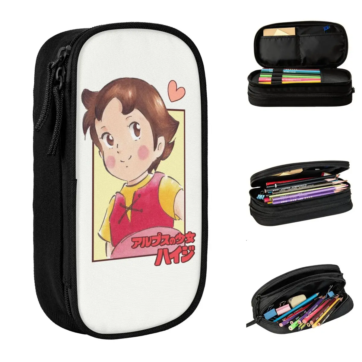 

Heidi Anime Pencil Case Pen Bags Student Large Storage Students School Gift Pencilcases