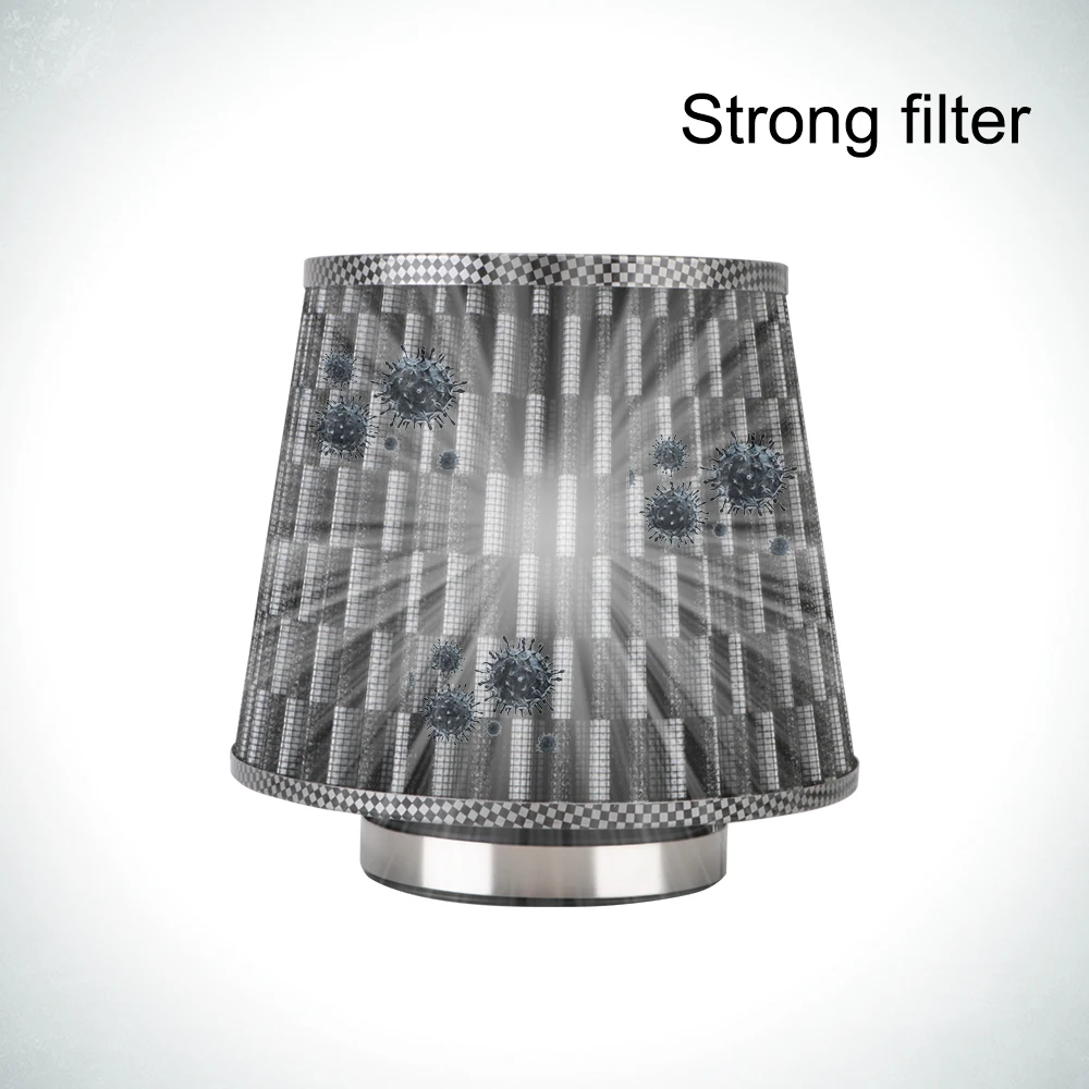 Car Air Filters Universal Car Accessories 3 Inch High Flow Sport Power Mesh Cone 76MM Cold Air Intake Filter Induction Kit