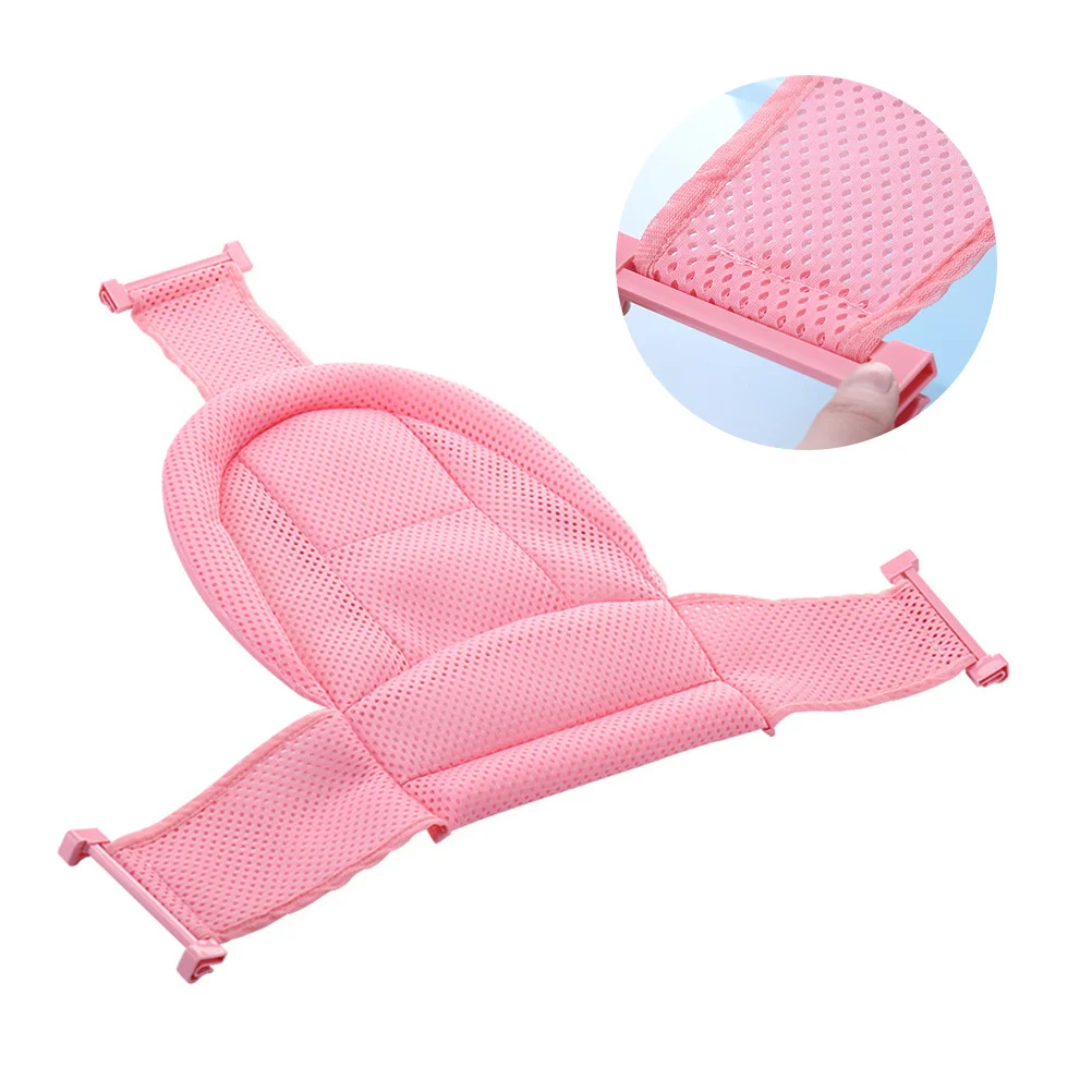 

Anti-Slip Bath For Mesh Bathtub Pad With 4 Buttons Design Fits All Tubs Bath Rack Pink