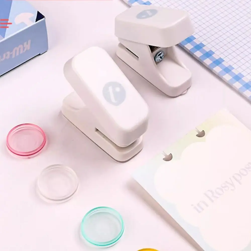 Portable Mushroom Hole Puncher Loose-leaf Hole Puncher Students Gift Stationery Disc Ring Binding Cutter T-type Paper Puncher